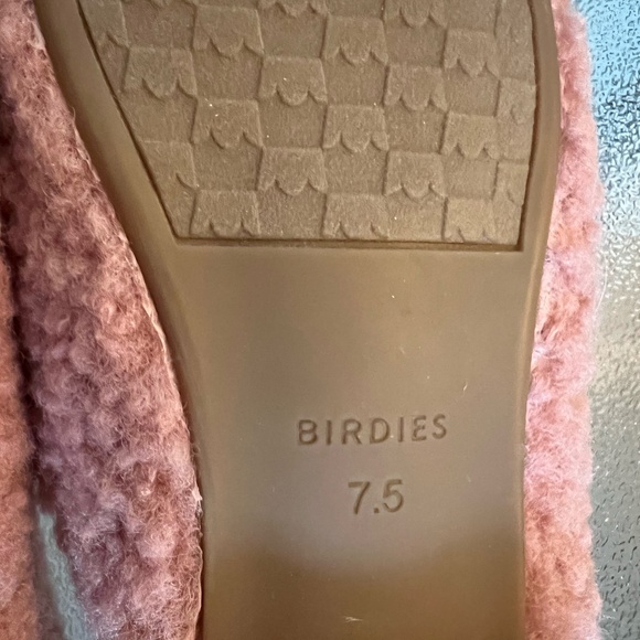 Birdies NWOB Faux Shearling Lark Slides In Pink Blush Size 7.5 - Picture 12 of 12